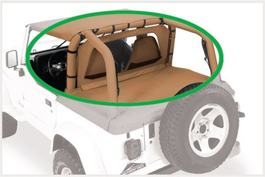 Pavement Ends Cab Curtain Jeep 2007-18 Wrangler JK